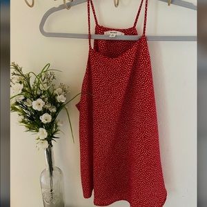 🍓Red and White Polka Dot Tank🍓